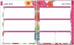 Blue Sky 2021-2022 Academic Year Weekly & Monthly Planner, 8.5" x 11", Flexible Cover, Wirebound, Mahalo (100149-A22) - Image 2